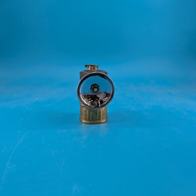 Vintage Brass Justrite Carbide Miner's Lamp - No. 115123 