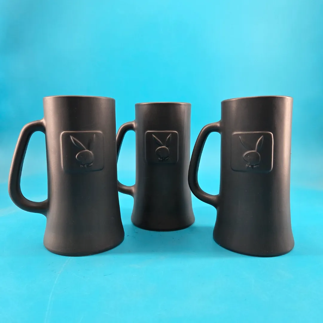 Vintage Playboy Club Beer Stein Mugs (Set of 3) Vintage Playboy Club Beer Stein Mugs (Set of 3)
