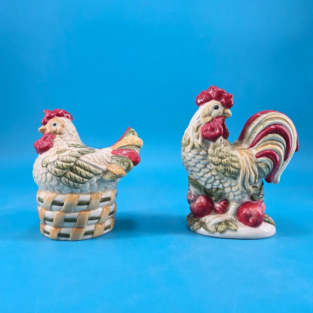 Royal Doulton Chanticlair Rooster Salt and Pepper Shakers (Set of 2)