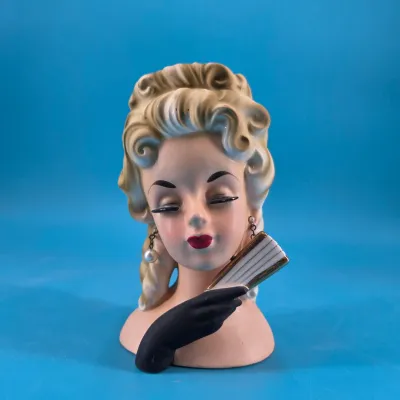 Vintage Inarco Lady Head Vase (E-1062) Vintage Inarco Lady Head Vase (E-1062)