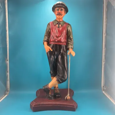 Resin Statue 27" - Gentleman Golfer 