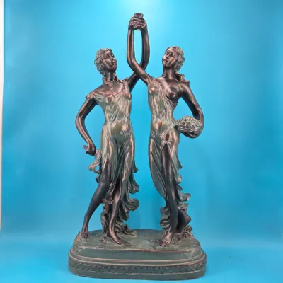 Art Nouveau Nymph Goddess Statue Sculpture 