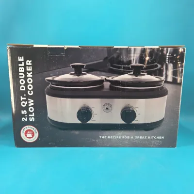 Chef's Counter 2.5 qt Double Slow Cooker
