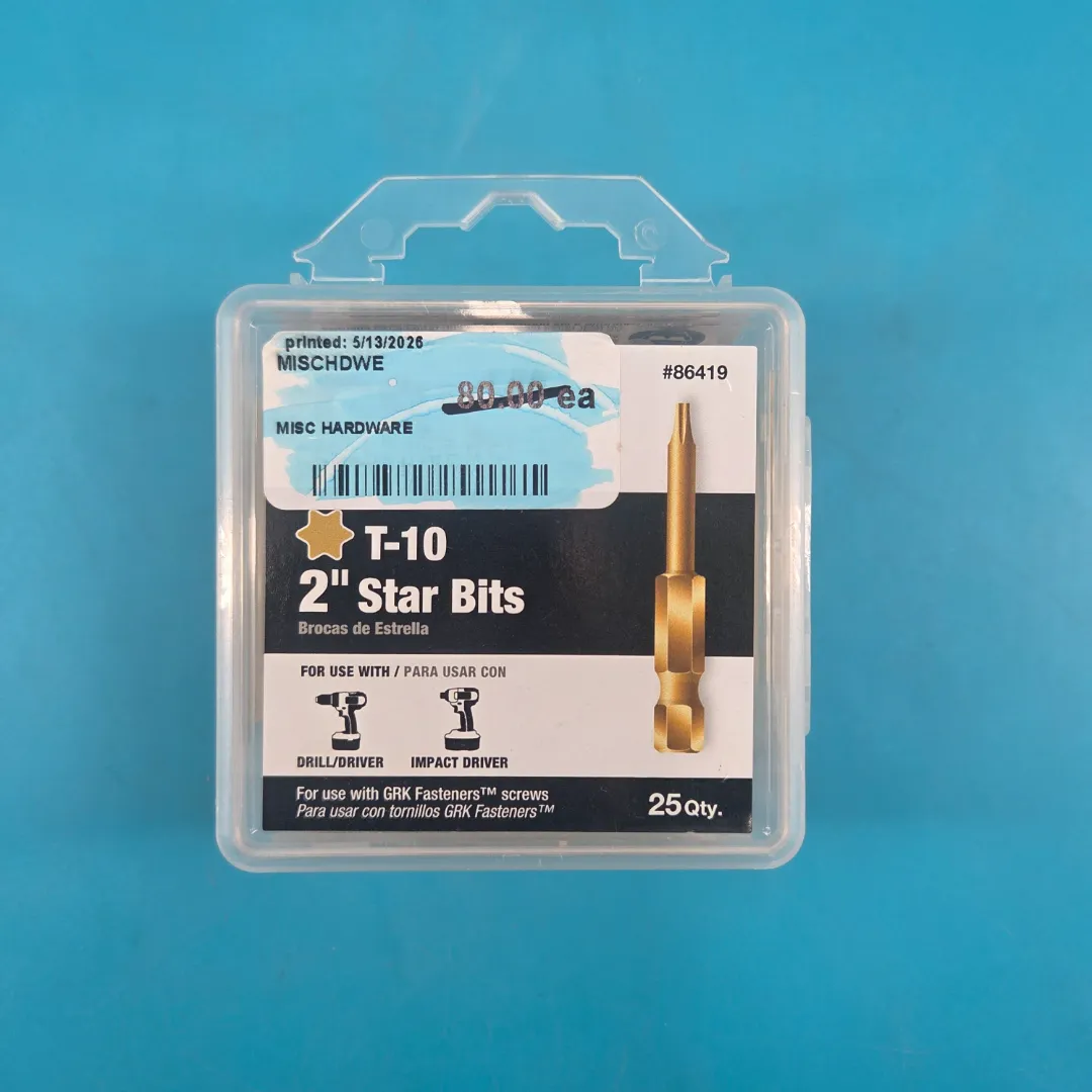T-10 2" Star Bits (24 qty)