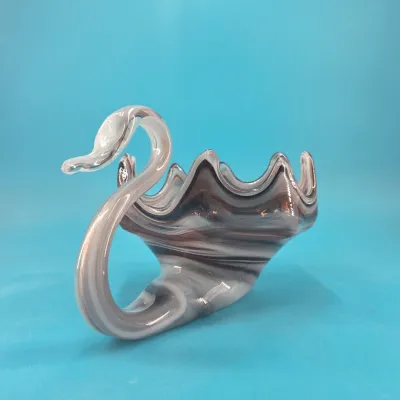 Sooner Glass Swan Bowl Sooner Glass Swan Bowl