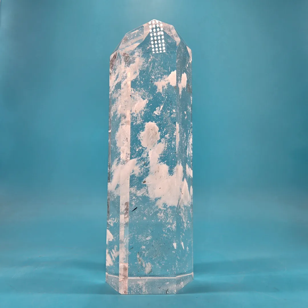Natural Clear Quartz Crystal Tower (9.6lbs, 13.5")