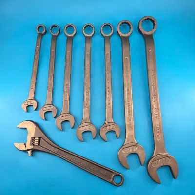 Ampco Combination Wrench Lot (w/ Adjustable Wrench)