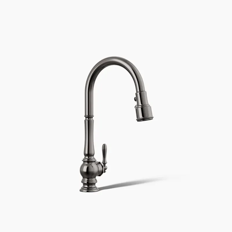 Kohler Artifacts Pull-Down Faucet, Vibrant Titanium