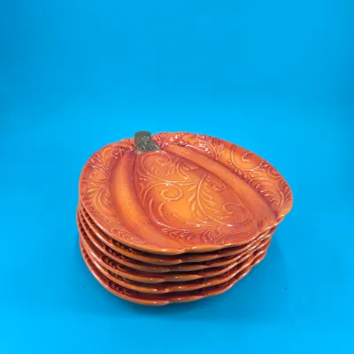 Pier 1 Imports Pumpkin Plates (Set of 6)