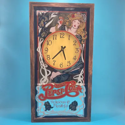 Pepsi-Cola Pepsi-Cola "Delicious & Healthful" Wall Clock