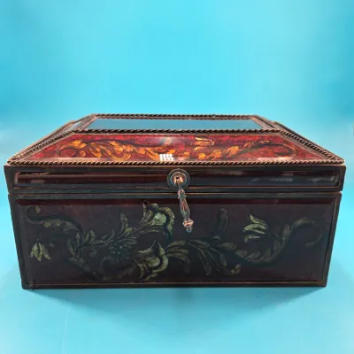 Metal Victorian-Style Decorative Box 