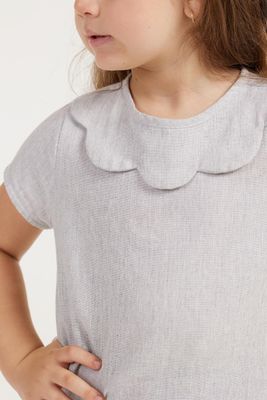 SOFI GRAY SHORT SLEEVE GIRL&#39;S TOP