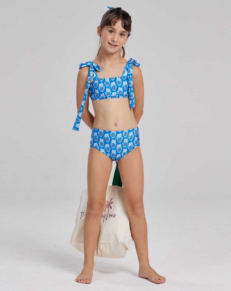 ELISA BLUE PINEAPLE GIRL&#39;S  BIKINI  PINEAPPLE