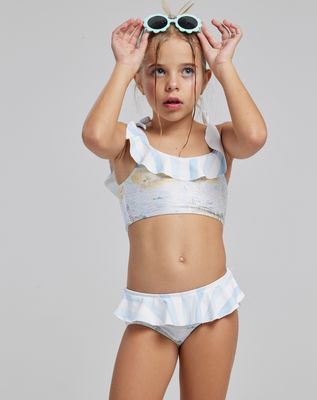 EMMA BLUE BEACH GIRL&#39;S BIKINI