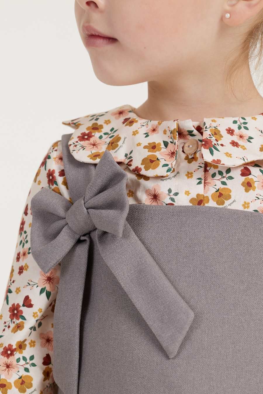 CLARISSE FLORAL LONG-SLEEVE GIRL'S SHIRT