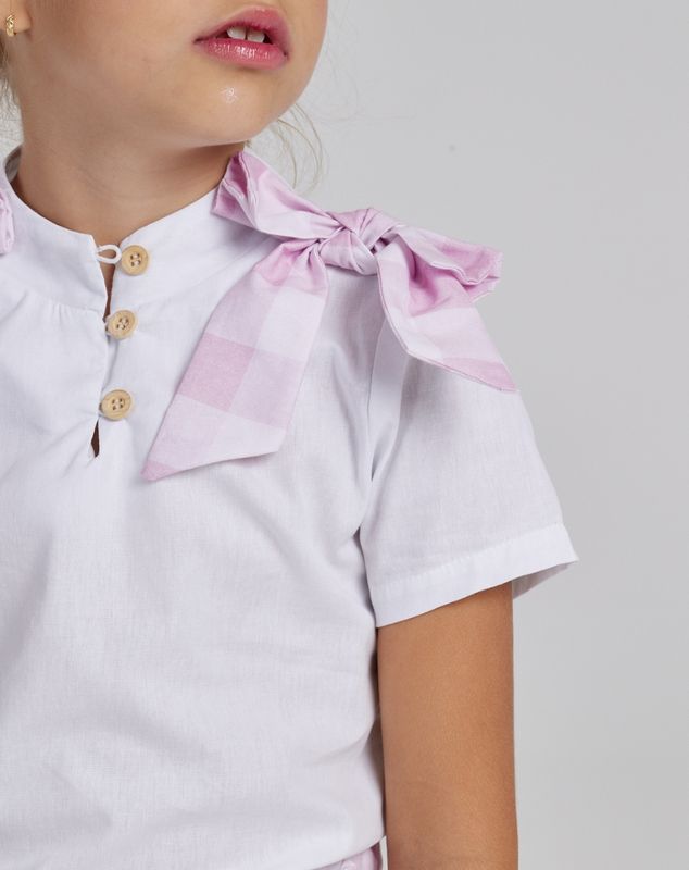 LILI PLAID GIRL&#39;S SHIRT