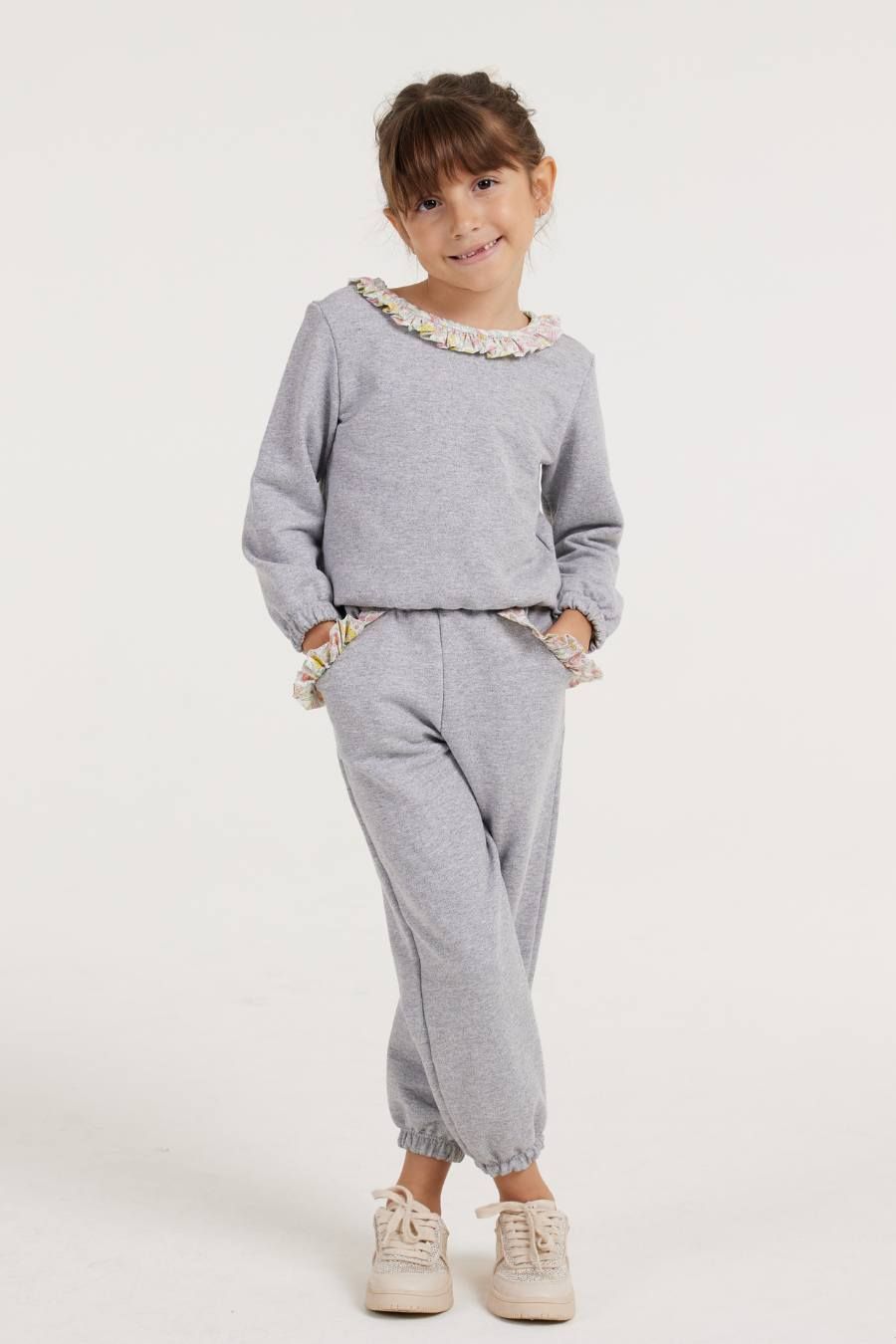 NINA GRAY AND LIBERTY GIRL&#39;S SWEATSHIRT SET