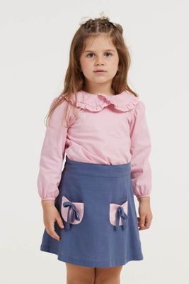 AMELIA BLUE AND PINK GIRL&#39;S SKIRT