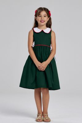 NANI DARK GREEN GIRL&#39;S DRESS