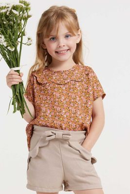 BEIGE INGRID GIRL SHORTS