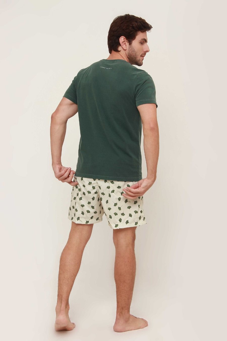 MEN SWIM SHORTS GOOD TIMES COLLECTION, PRINT: CLOVER, SIZE: S