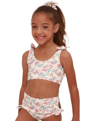 PINK AND BLUE LIBERTY GIRL&#39;S BIKINI