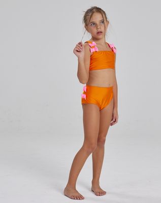 NATALI ORANGE AND PINK GIRL&#39;S BIKINI