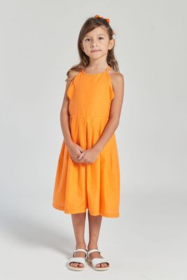 PAULINHA ORANGE  GIRL&#39;S DRESS
