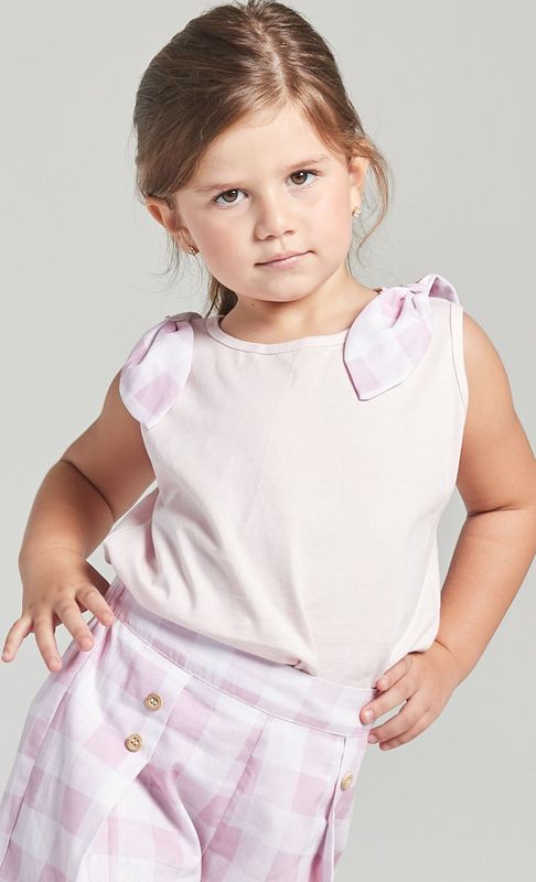 ISABELA GIRL&#39;S SHORTS SET- PLAID