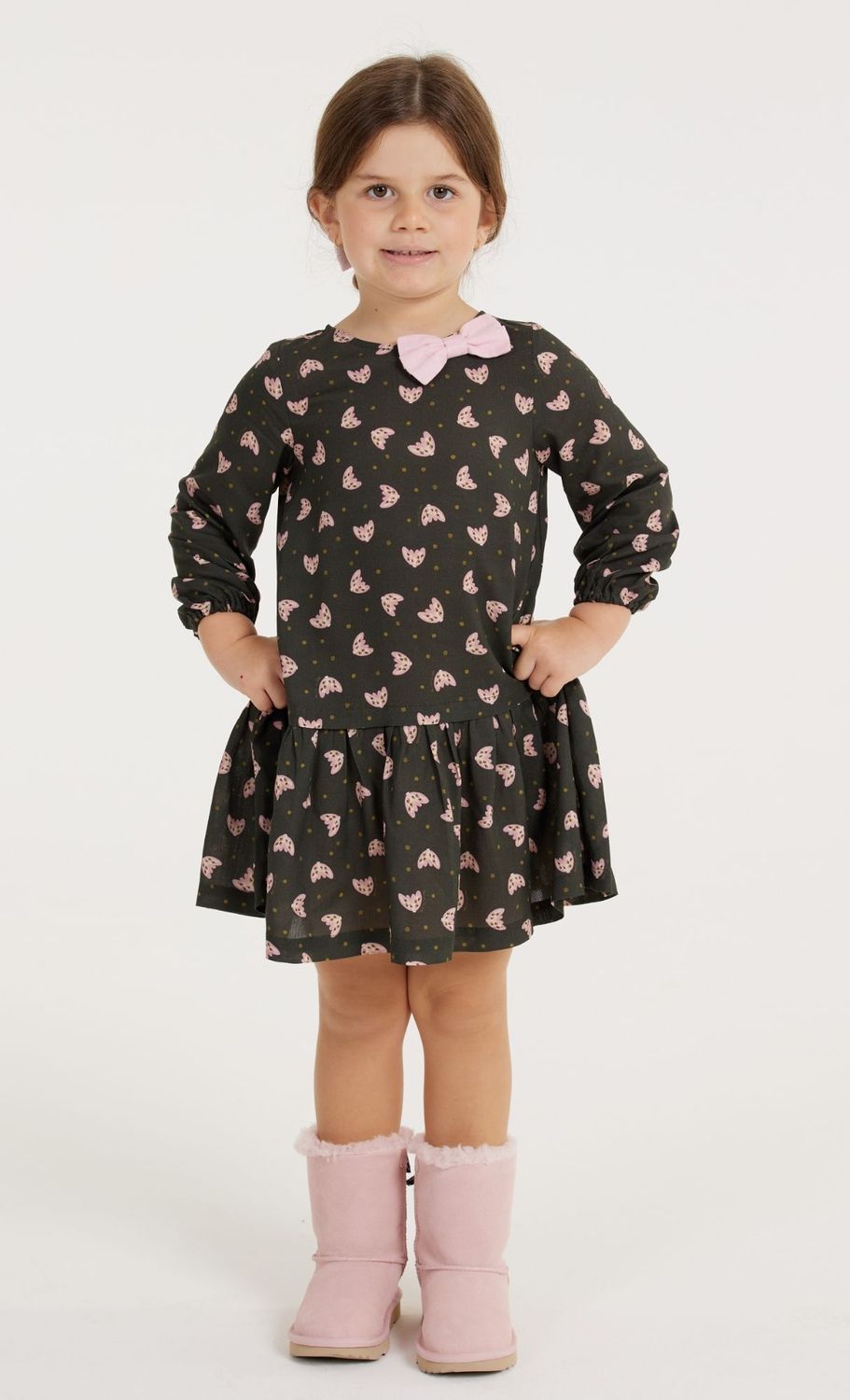 RUTE MOTH LONG SLEEVE GIRL&#39;S DRESS