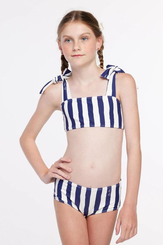 ELISA BLUE STRIPES GIRL BIKINI