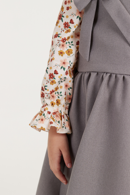 CLARISSE FLORAL LONG-SLEEVE GIRL&#39;S SHIRT