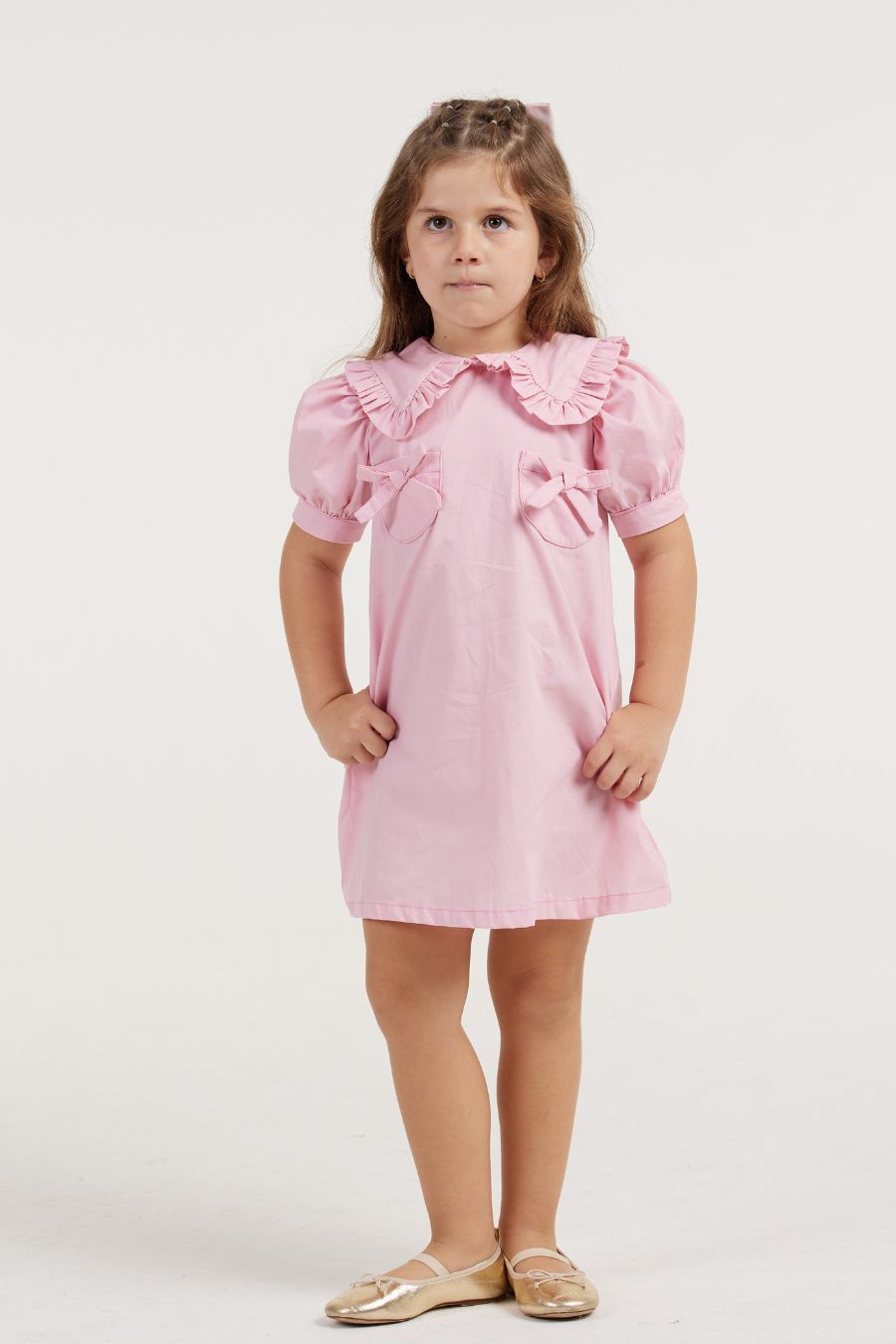 MIA PINK SHORT SLEEVE GIRL&#39;S DRESS