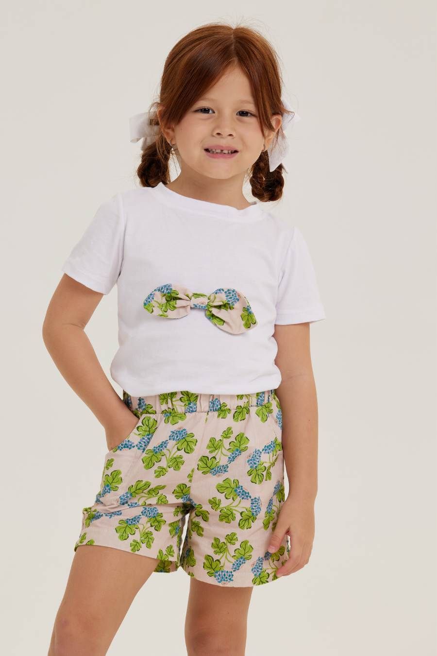 EMBER FLORAL GIRL&#39;S SHORTS SET