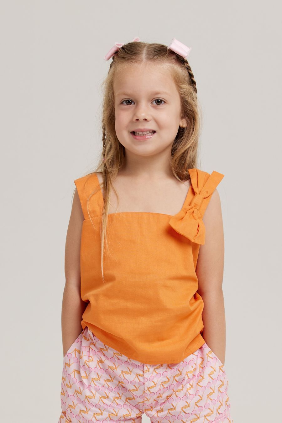 LOUISE ORANGE GIRL&#39;S TOP