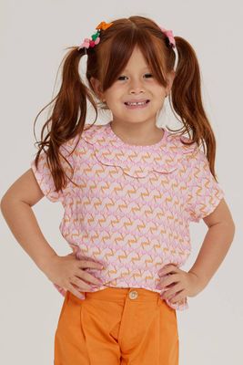 JUMA CHERRY PRINT GIRL&#39;S BLOUSE