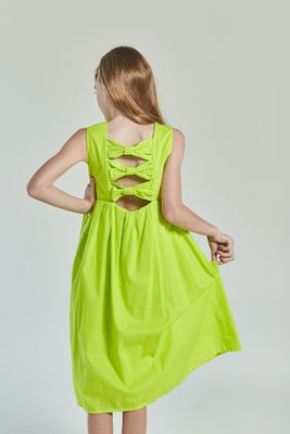 LANI TRICOLINE GREEN DRESS