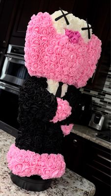 Glitter Baby Pink 302FLOWERS Rose Doll