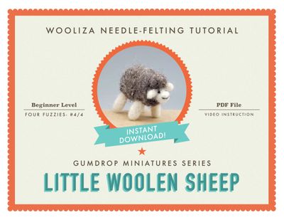 Little Woolen Sheep- Needle Felting Tutorial