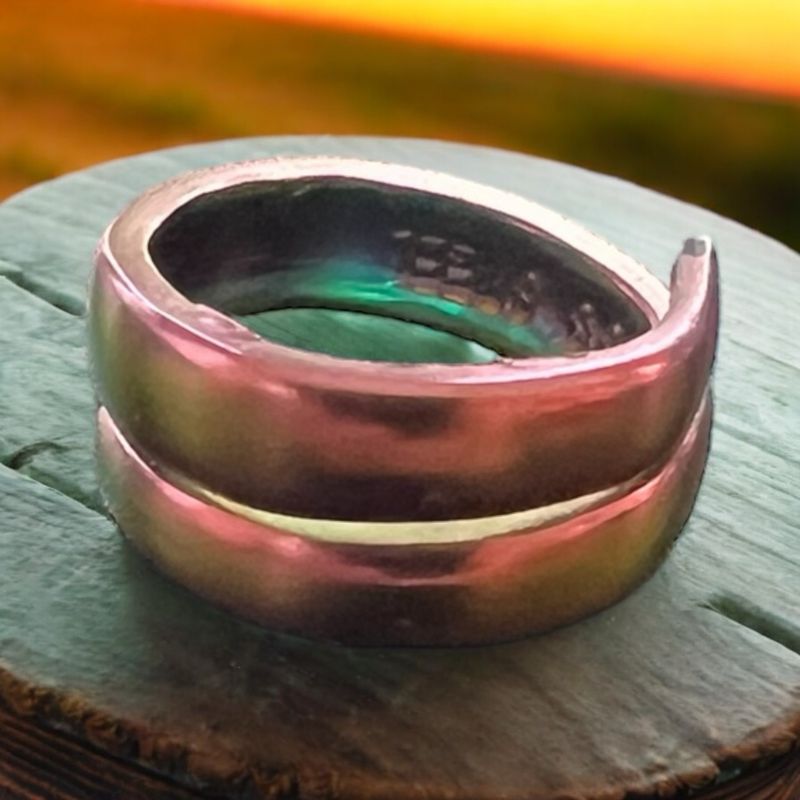 Stainless Rainbow Spiral
