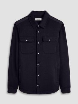 Bugatchi Soft Touch Shirt Jacket in Black