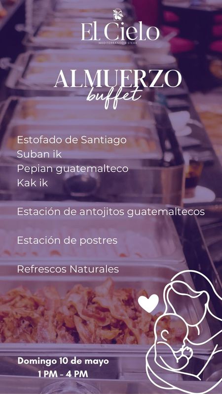 Almuerzo Buffet día de la madre