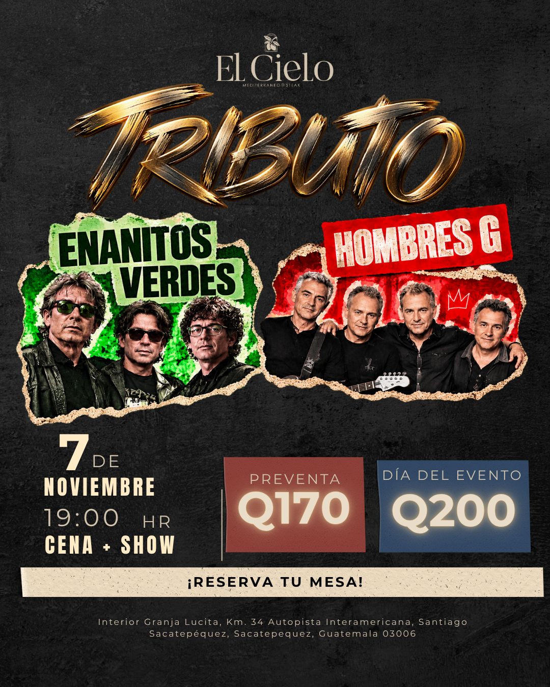Tributo Hombres G y Enanitos Verdes Tributo Hombres G y Enanitos Verdes