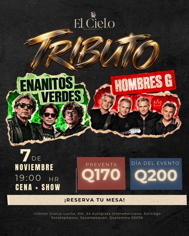 Tributo Hombres G y Enanitos Verdes