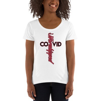 iWorshipped Thru COVID Ladies' Scoopneck T-Shirt