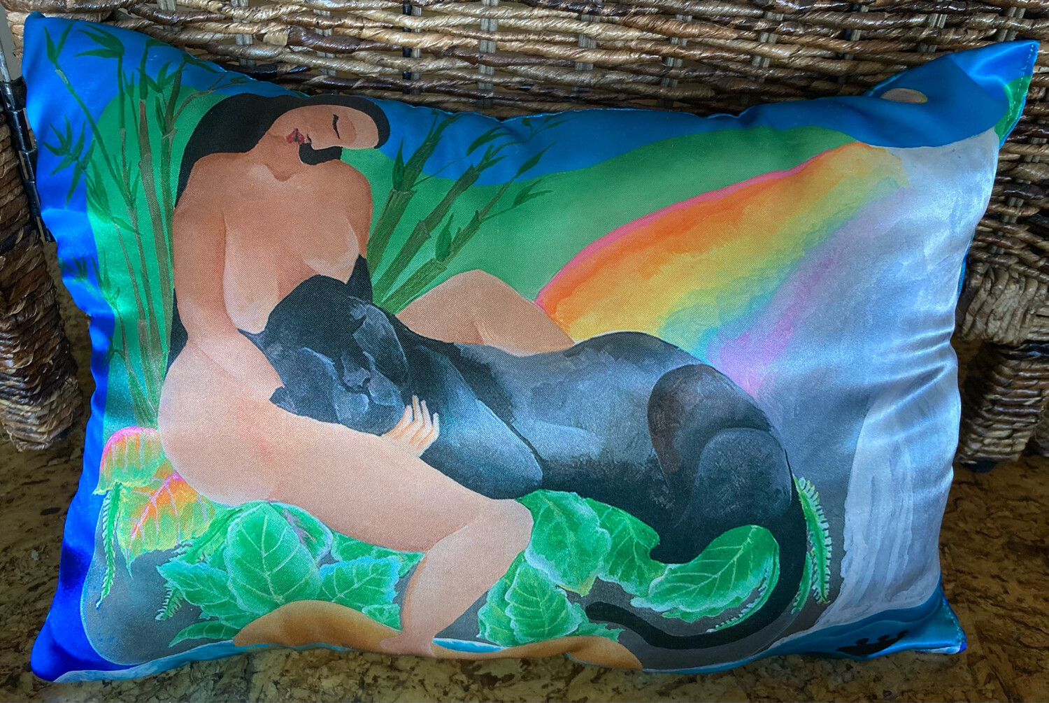 “Panther Lover” Satin Pillow