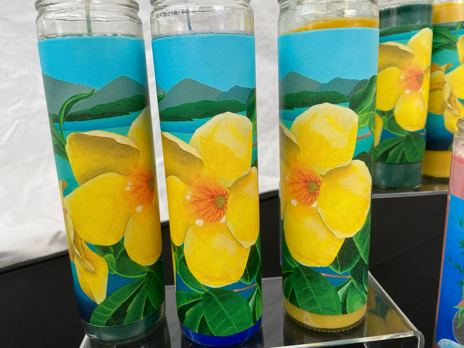 3 Prayer Candles, One Of Each