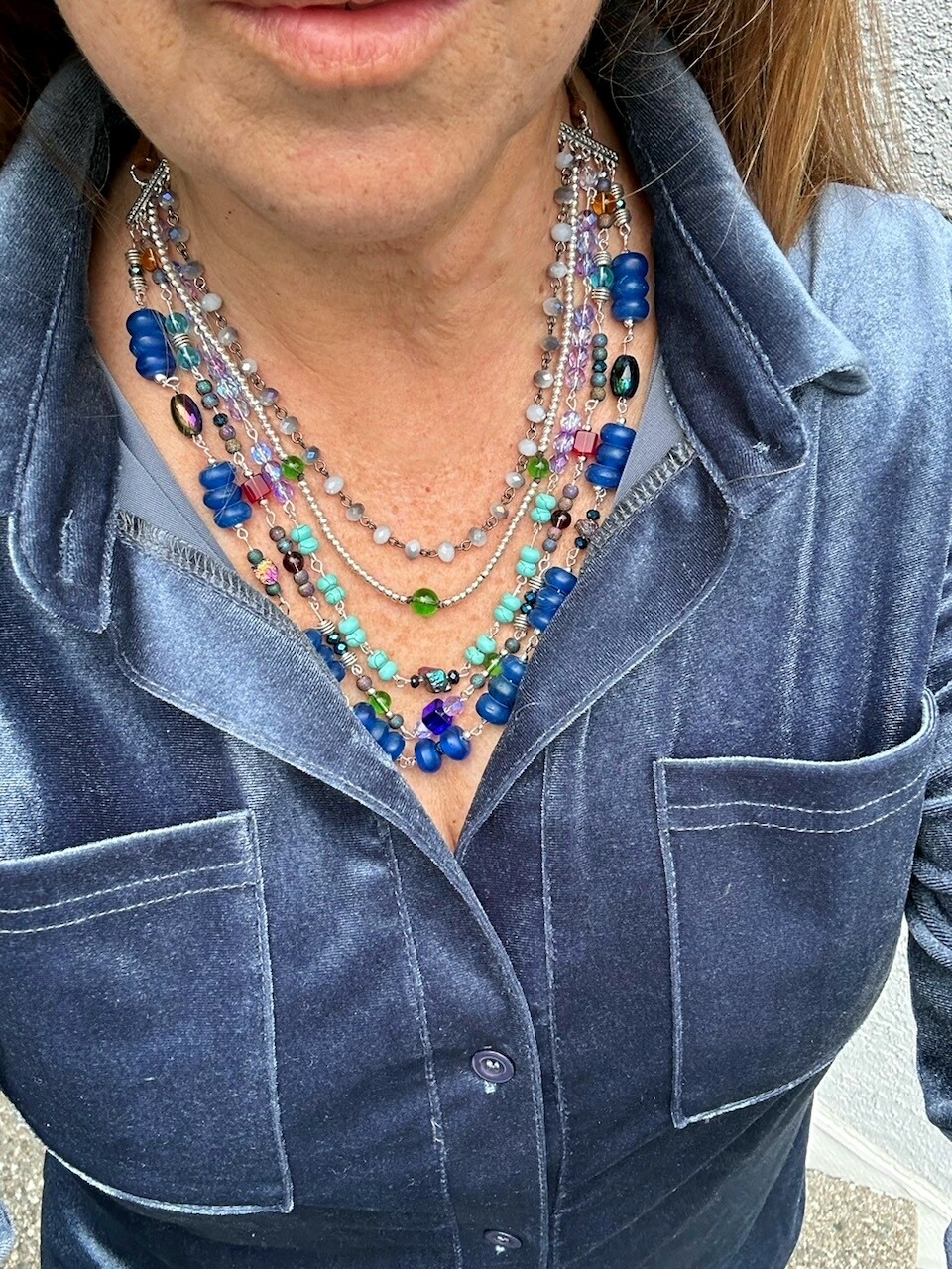 Nauti Five-Tier Handmade Necklace 