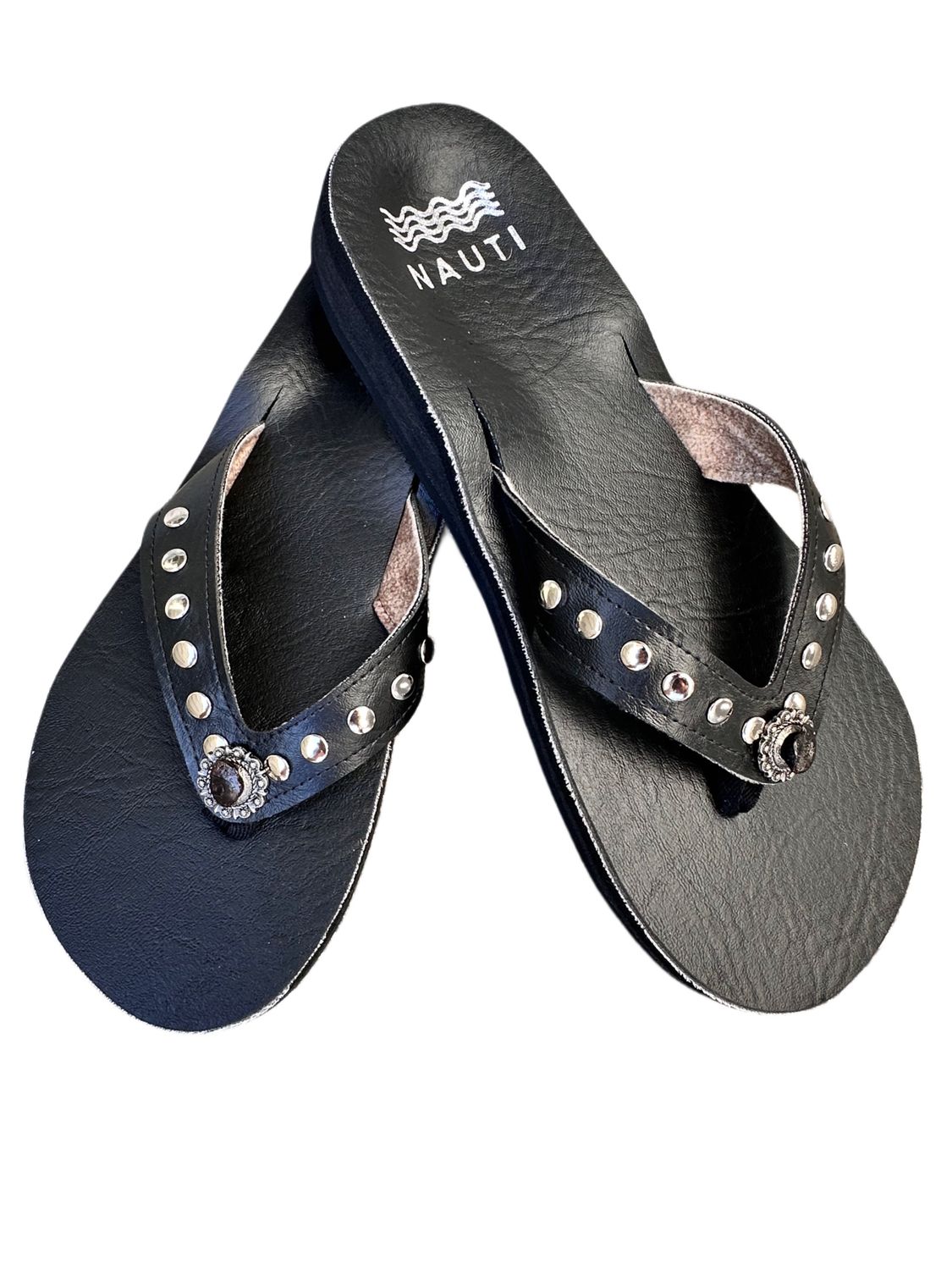 Black Studded Nauti Sandals Black Studded Nauti Sandals
