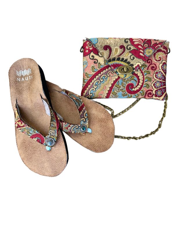 Nauti Purse and Sandal Bundle